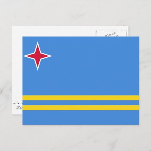 Vlag van Aruba Briefkaart (Voorkant / Achterkant)