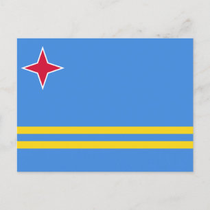 Vlag van Aruba Briefkaart