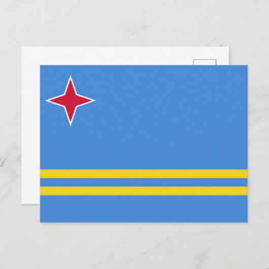 Vlag van Aruba Briefkaart (Voorkant / Achterkant)