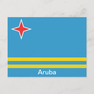 Vlag van Aruba Briefkaart