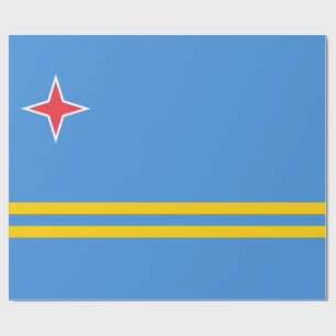 Vlag van Aruba Cadeaupapier