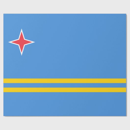 Vlag van Aruba Cadeaupapier (Vlak)