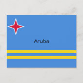 Vlag van Aruba Custom Design Briefkaart (Voorkant)