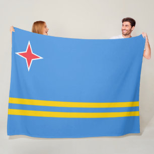 Vlag van Aruba Fleece Deken