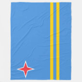 Vlag van Aruba Fleece Deken (Voorkant)