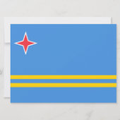 Vlag van Aruba Kaart (Voorkant)