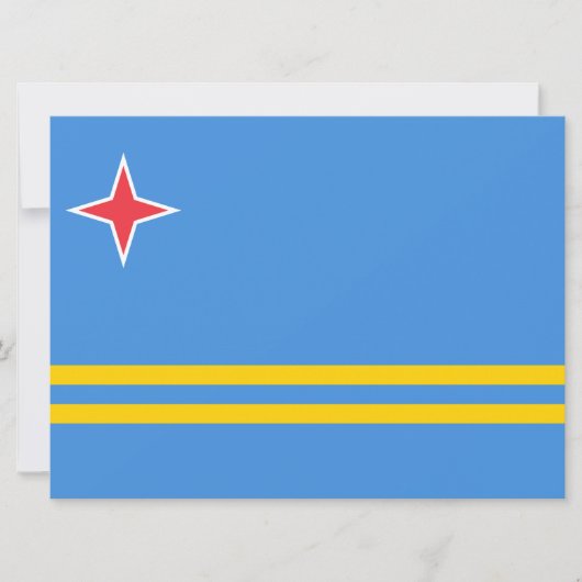 Vlag van Aruba Kaart (Voorkant)
