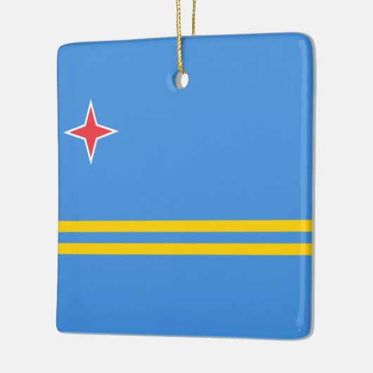 Vlag van Aruba Keramisch Ornament (Links)