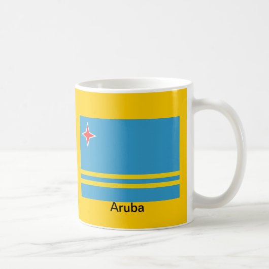 Vlag van Aruba Koffiemok (Rechts)