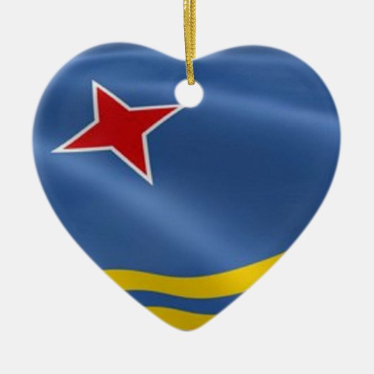 Vlag van Aruba Ornament (Voorkant)