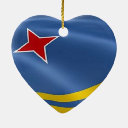 Vlag van Aruba Ornament (Achterkant)