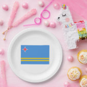Vlag van Aruba Papieren Bordje (Feest)