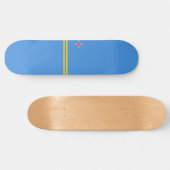 Vlag van Aruba Persoonlijk Skateboard (Horizontaal)