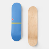Vlag van Aruba Persoonlijk Skateboard (Voorkant)