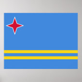 Vlag van Aruba Poster (Voorkant)