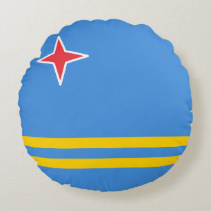 Vlag van Aruba Rond Kussen