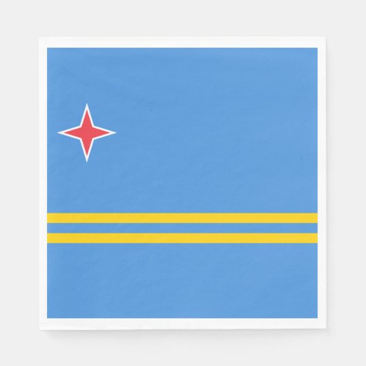 Vlag van Aruba Servet (Voorkant)