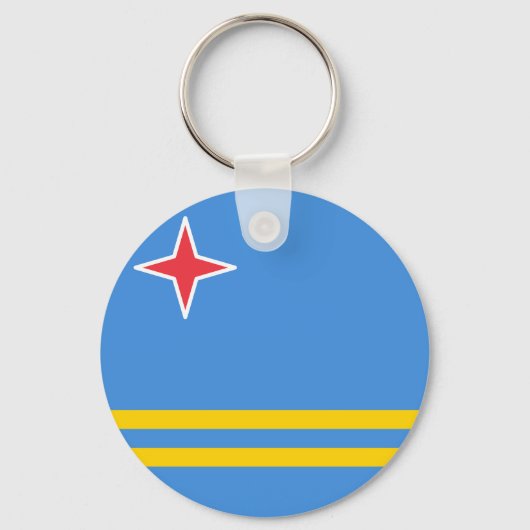 Vlag van Aruba Sleutelhanger (Voorkant)