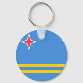Vlag van Aruba Sleutelhanger (Achterkant)