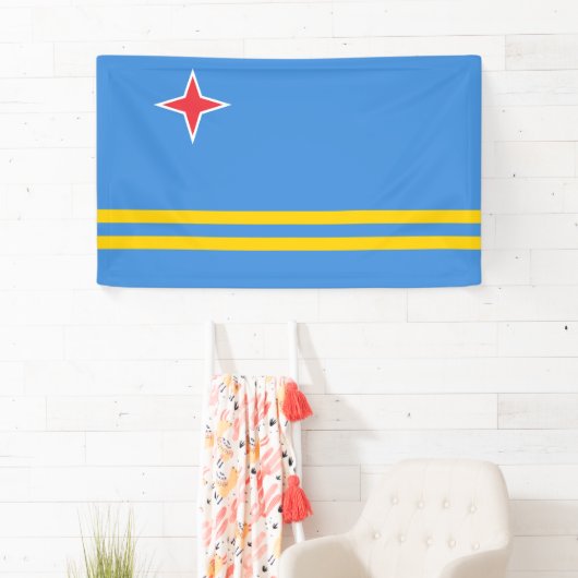 Vlag van Aruba Spandoek (Insitu)