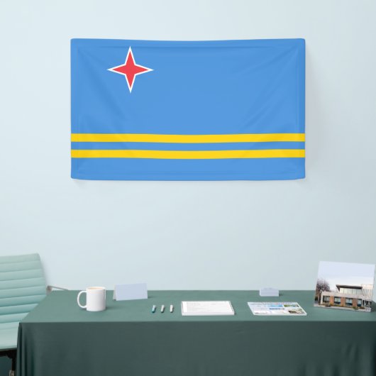 Vlag van Aruba Spandoek (Beurs)