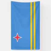 Vlag van Aruba Spandoek (Verticaal)