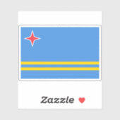 Vlag van Aruba Sticker (Vel)