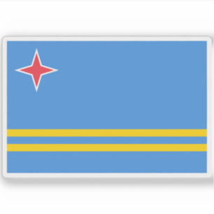 Vlag van Aruba Sticker