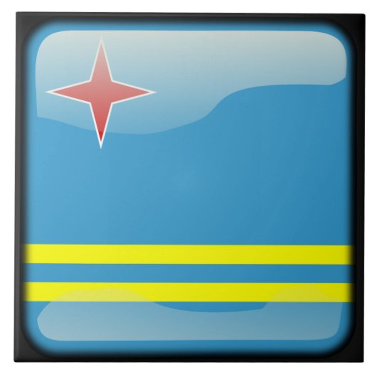 Vlag van Aruba Tegeltje (Voorkant)