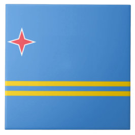 Vlag van Aruba Tegeltje