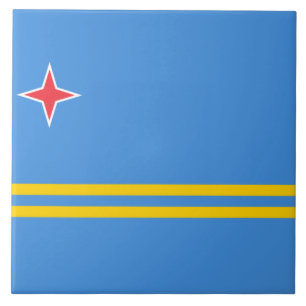 Vlag van Aruba Tegeltje