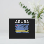 Vlag van Aruba verergerd - Vlag van Aruban Briefkaart (Staand voorkant)