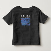 Vlag van Aruba verergerd - Vlag van Aruban Kinder Shirts (Voorkant)