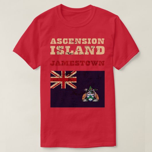 Vlag van Ascension T-shirt (Design voorkant)