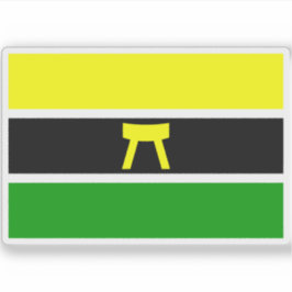 Vlag van Ashanti, Afrika Sticker