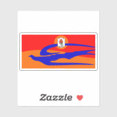 Vlag van Ashtarak, Republiek Armenië Sticker (Vel)