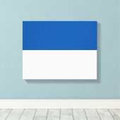 Vlag van Assen Canvas Afdruk (Insitu (Houten vloer))