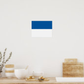 Vlag van Assen Poster (Keuken)