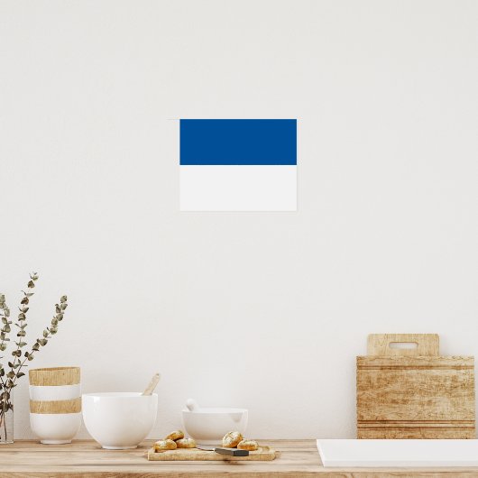 Vlag van Assen Poster (Keuken)