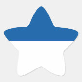 Vlag van Assen Ster Sticker (Voorkant)