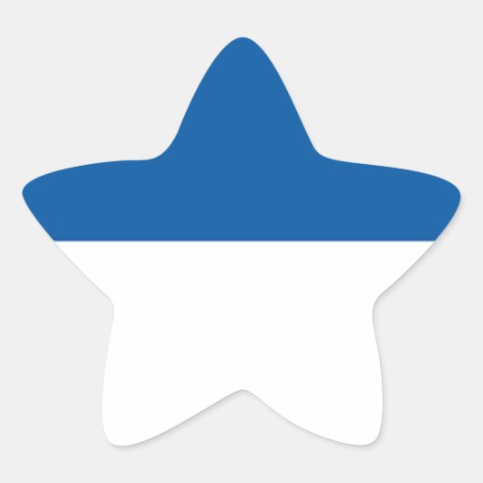 Vlag van Assen Ster Sticker (Voorkant)