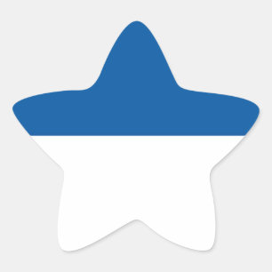 Vlag van Assen Ster Sticker