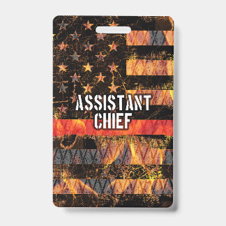 Vlag van assistent-brandweercommandant badge