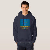 Vlag van Asturië Hoodie (Voorkant volledig)