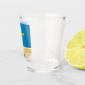 Vlag van Asturië Shot Glas (Rechts)