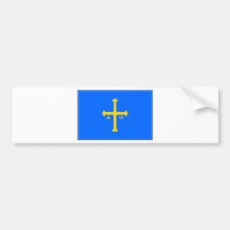 Vlag van Asturië (Spanje) Bumpersticker