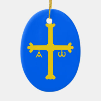 Vlag van Asturië (Spanje) Keramisch Ornament