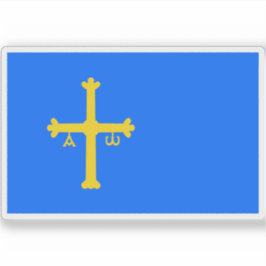Vlag van Asturië Sticker