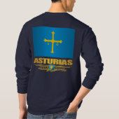 Vlag van Asturië T-shirt (Achterkant)