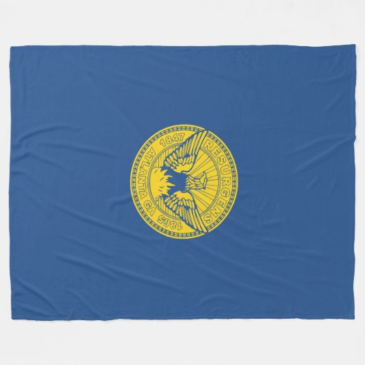 Vlag van Atlanta, Georgia Fleece Blanket (Voorkant (Horizontaal))